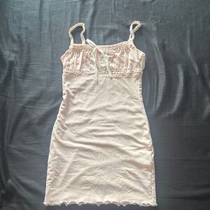 Light Pink Garage Mini Dress